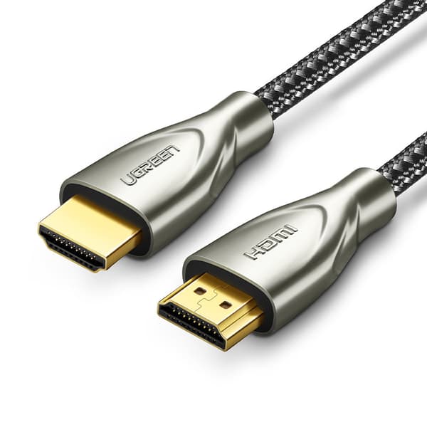 Holdbart kabel HDMI 2.0 4K 60Hz flettet kabel 1m grå