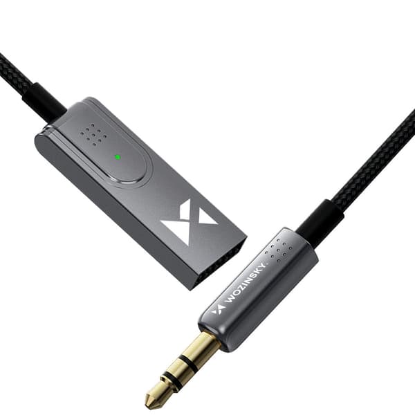 Bluetooth-lydadapter med 3,5 mm jackstik og Bluetooth 5.3