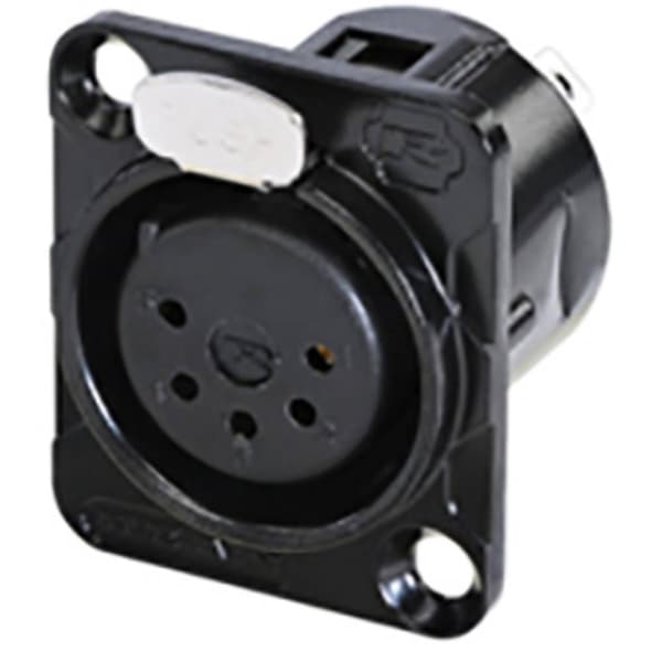 Rean AV RC5FDL-B XLR-kontakter Hona inbyggd Antal poler: 5 1 st
