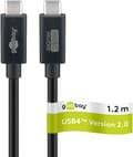 Pikkukuva 1 / 9: USB-C™-kaapeli, USB4™-versio 2.0, 240 W, 80 Gbit/s, virransyöttö, 1,2 m
