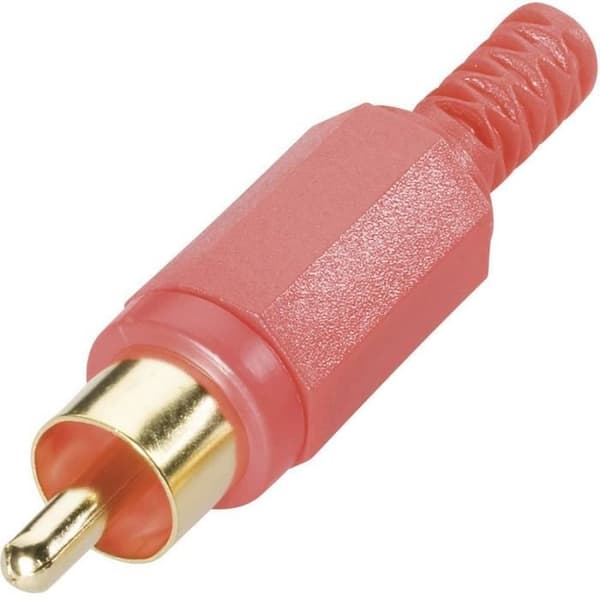 Cinch-RCA hane, rak BKL Electronic 0104004-T Totalt antal poler: 2 svart 1 st(s)