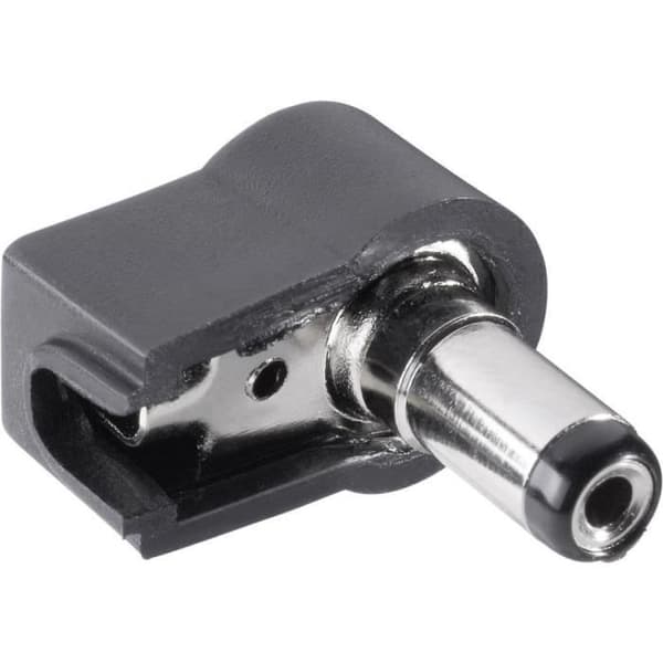 Likströmskontakt hane, vinklad BKL Electronic 072116 Inre Ø: 2,5 mm Yttre Ø: 5,5 mm Lg: 9,5 mm 1 st.