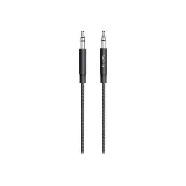 Premium Mixit ljudkabel - BELKIN - Svart - 1,22m - Flätat fodral
