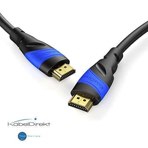 KabelDirekt 6m 4K HDMI-kabel kompatibel med (HDMI 2.0a-b, 2.0, 1.4a, 4K Ultra HD, 3D, Full HD, 1080p, HDR, ARC, Highspeed 31
