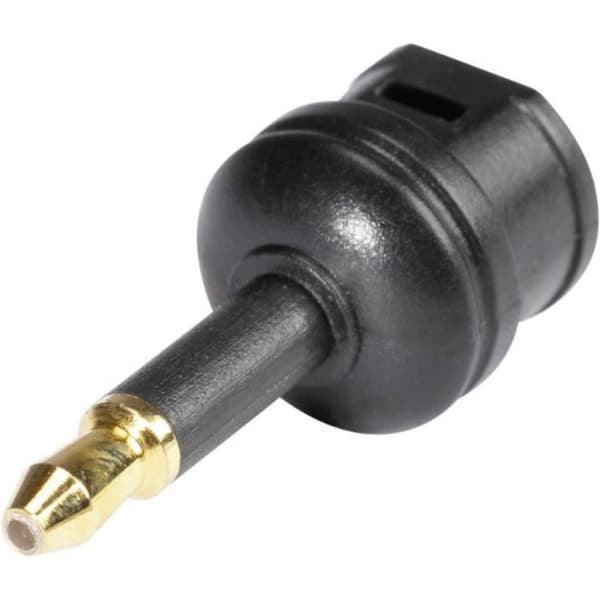Hicon POF-711-adapter [1x Toslink hona (ODT) - 1x optisk hane 3,5 mm] 0 m svart