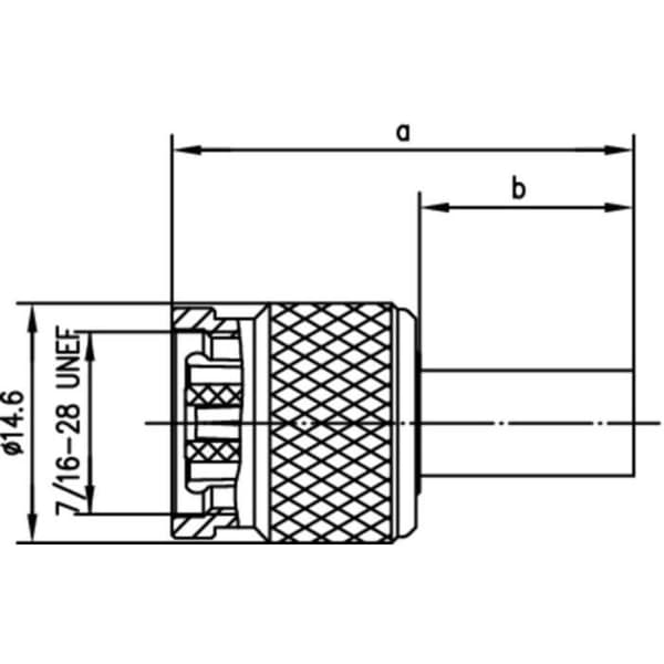 Telegärtner J01010R0005 J01010R0005 TNC-kontakt hane med omvänd polaritet, rak 50 Ω 1 st.