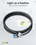 Miniatyrbild 6 av 11: Ultraflexibel patchkabel CAT 6A, slim, U/FTP, svart