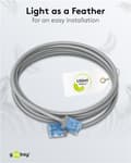 Miniatyrbilde 6 av 11: Ultrafleksibel patchkabel CAT 6A, slank, U/UTP, grå