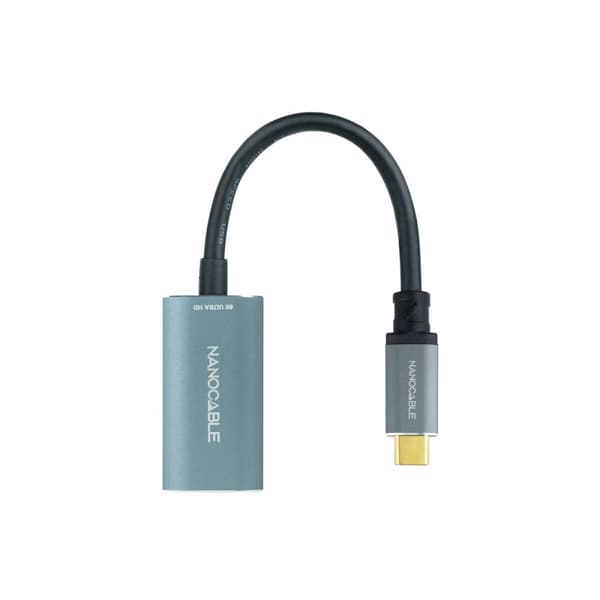 USB-C til DisplayPort-adapter NANOCABLE 10.16.4104-G Grå 15 cm 8K Ultra HD