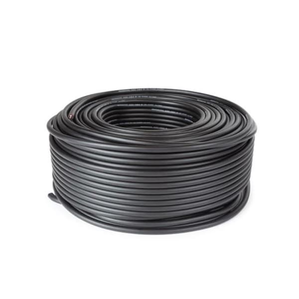 HQ POWER högtalarkabel - 2 x 1,50 mm² - 100 m - svart - för 100V/PA-applikationer
