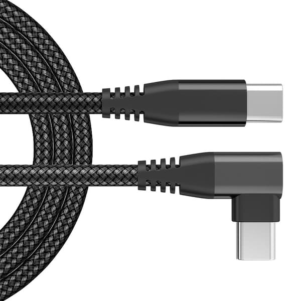 INF 2M rätvinkel USB-C datakabel 0