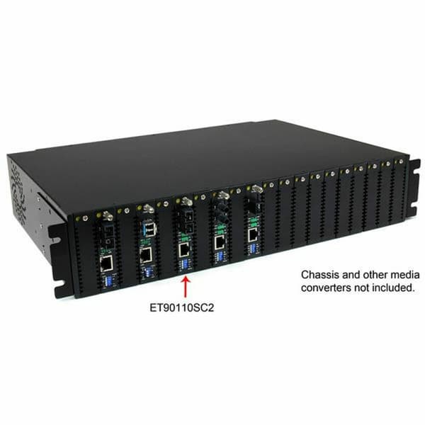 Multimode Mediakonverterare Startech ET90110SC2 Svart