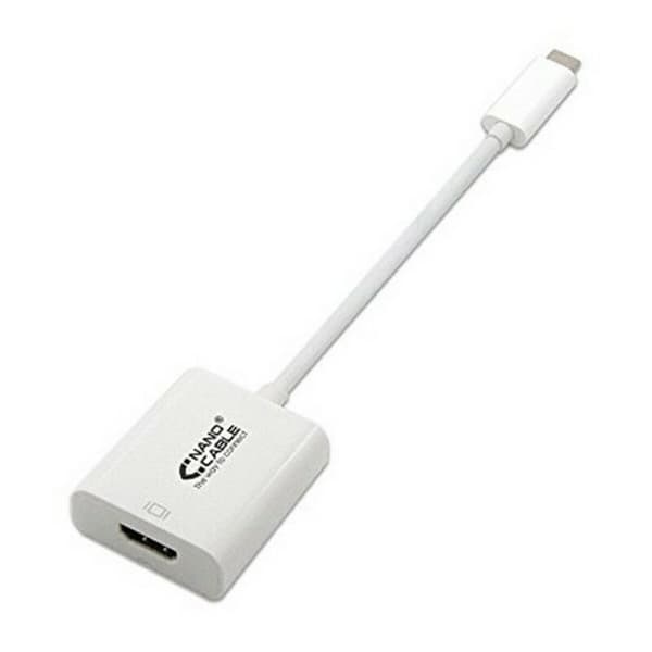 USB-C til HDMI-adapter NANOCABLE 10.16.4102 15 cm Hvid