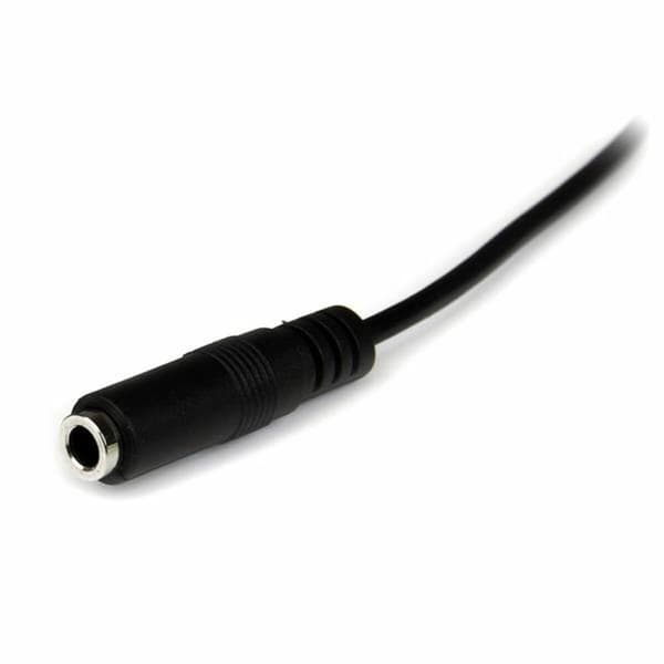 Jack Forlengelseskabel (3.5 mm) Startech MU1MMFS Svart 1 m