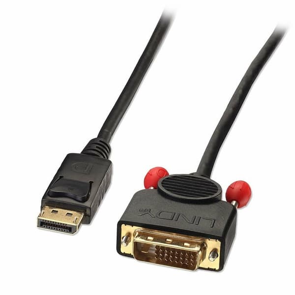 Displayport til DVI-adapter LINDY 41492 3 m Svart