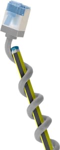 Miniatyrbillede 1 af 11: Ultra-fleksibelt netværkskabel CAT 6A, slim, U/FTP, grå