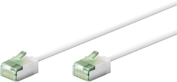 Ultra-fleksibelt netværkskabel CAT 8.1, slim, U/FTP, hvid