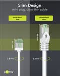 Miniatyrbillede 4 af 11: Ultra-fleksibelt netværkskabel CAT 8.1, slim, U/FTP, hvid