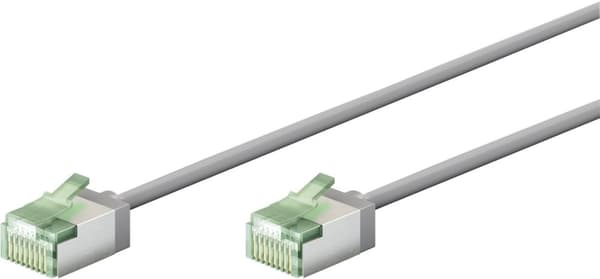 Ultra-fleksibelt netværkskabel CAT 8.1, slim, U/FTP, grå