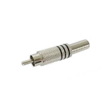 NICKEL MAN RCA-PLUGG - SVART