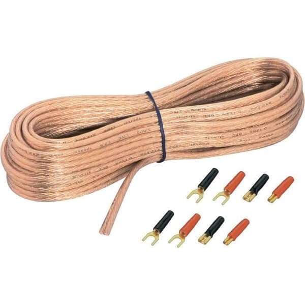 Set med högtalarkablar 0,75mm² 10m Sin…