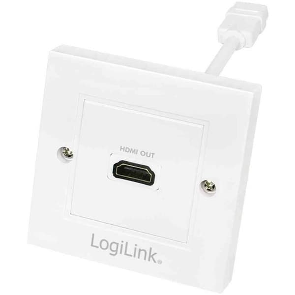 Kopplingsdosa, HDMI, skärmad, vit
