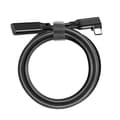 Miniatyrbillede 3 af 8: Højre Vinkel USB-C Forlængerkabel - PQ116 Sort(10Gbps+4K+100W)