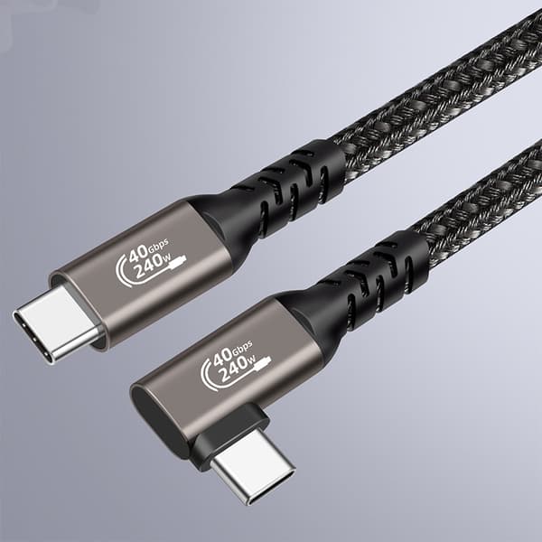 INF USB4-datakabel - Gråmetall