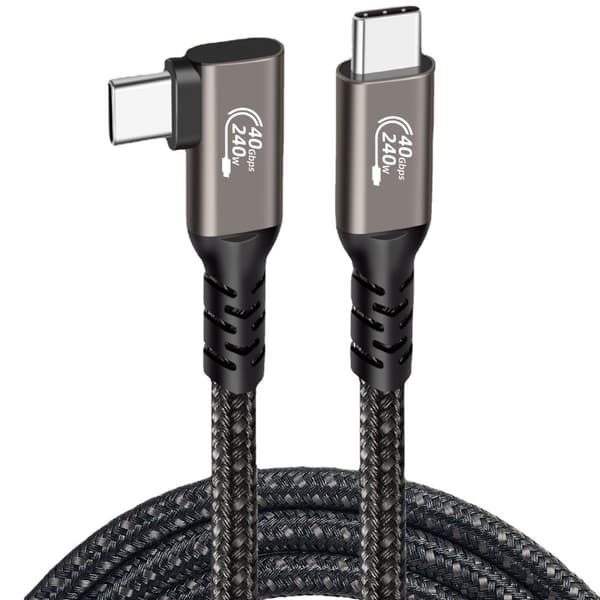 INF USB4-datakabel - Gråmetall 2 m