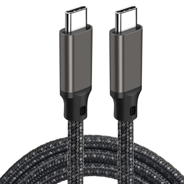 INF 3M USB-C til USB-C hurtigopladningskabel - Sort
