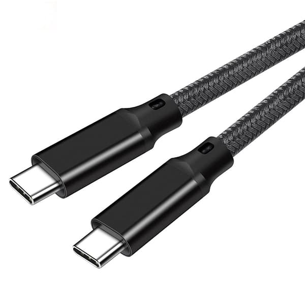 INF 3M USB-C till USB-C snabbladdningskabel - Svart Svart 3 m