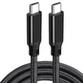 Miniatyrbild 1 av 4: INF 3M USB-C till USB-C snabbladdningskabel - Svart Svart 3 m
