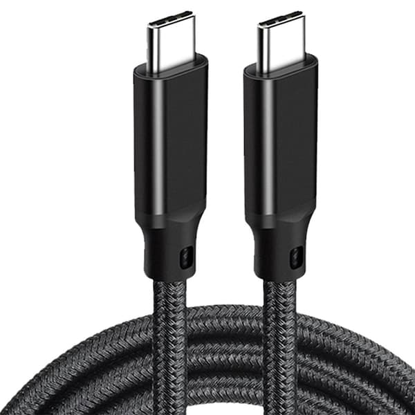 INF 3M USB-C til USB-C hurtigladekabel - Svart