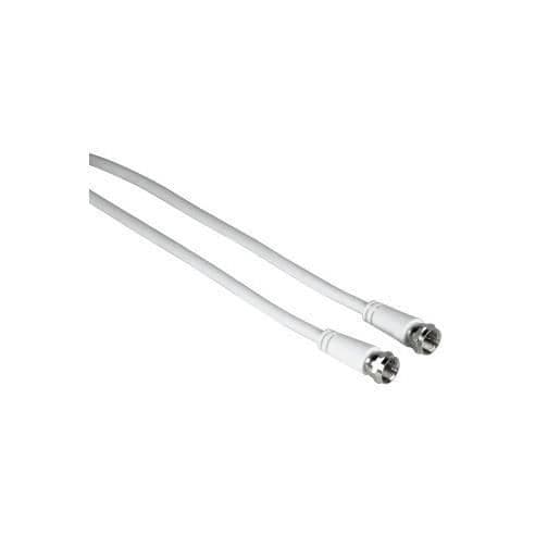 Satellitanslutningskabel F hane - F hane 3 m - HAMA - Anslutningskabel - Svart