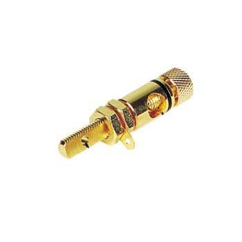 Högtalarkontakt - Icke specificerad - Icke specificerad - Svart - Guld - 49mm