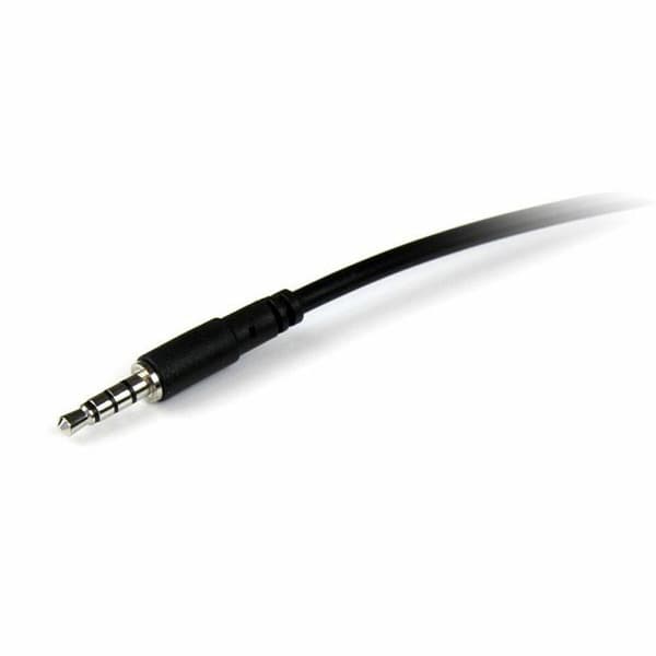 Jack-forlængerkabel (3,5 mm) Startech MUHSMF1M             Sort 1 m