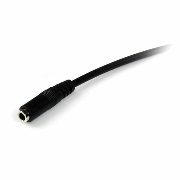 Jack-forlængerkabel (3,5 mm) Startech MUHSMF1M             Sort 1 m