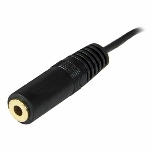 Jack jatkojohto (3,5 mm) Startech MU12MF               3,7 m Musta