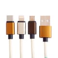 Miniatyrbillede 2 af 2: Opladerkabel 1,2m Cam 3i1 USB-C/Micro/Lightning