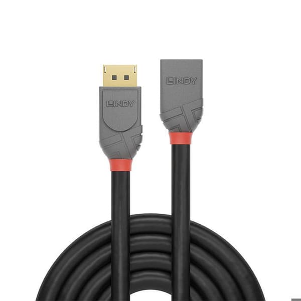 Rallonge DisplayPort - LINDY - 36495 - 0,5m - Trippla skärmad - Förzinkad koppar