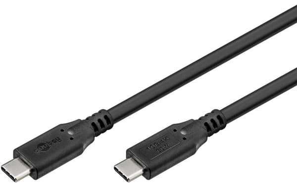 USB-C™-kabel, USB 3.2, 60 W, 10 Gbit/s, strømforsyning, 0,5 m