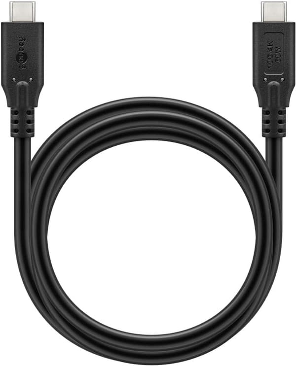 USB-C™-kabel, USB 3.2, 60 W, 10 Gbit/s, strømforsyning, 0,5 m