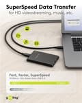 Miniatyrbild 5 av 11: USB-C™-kabel, USB 3.2, 60 W, 10 Gbit/s, Power Delivery, 1 m