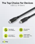 Miniatyrbild 2 av 11: USB-C™-kabel, USB 3.2, 60 W, 10 Gbit/s, Power Delivery, 1 m