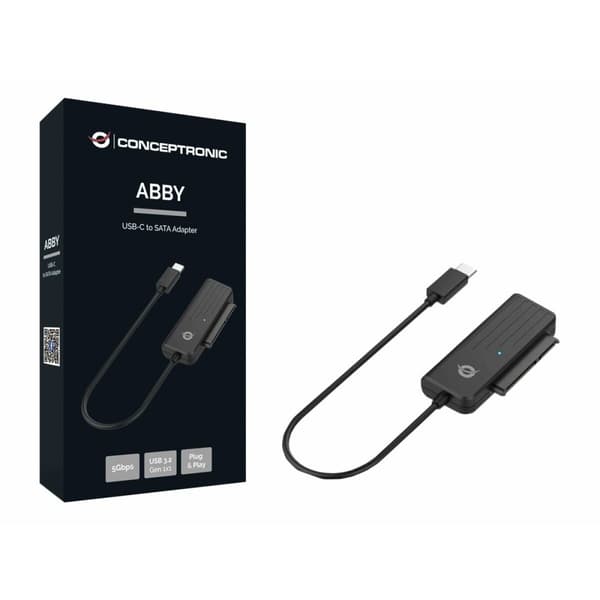 USB-adapter til SATA til harddisk Conceptronic ABBY02B 2,5" Sort
