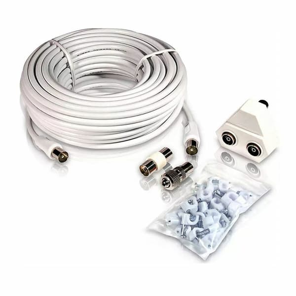 Koaxial TV-antenn Philips SWV2209W/10 Koppar 15 m