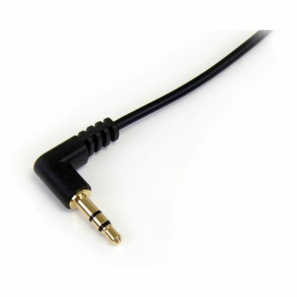 Lydjack-kabel (3,5 mm) Startech MU1MMSRA Sort 0,3 m