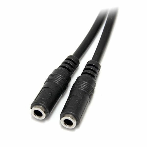 Audio Jack Adapter Startech MUY1MFFS Svart 0,2 m