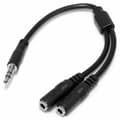 Miniatyrbild 1 av 3: Audio Jack Adapter Startech MUY1MFFS             Svart 0,2 m