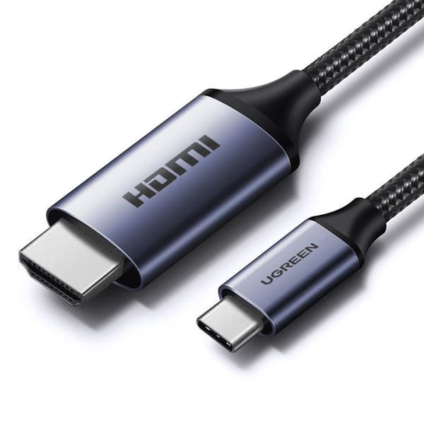 USB-C - HDMI 2.1 8K 60Hz adapterkabel 1,5m grå